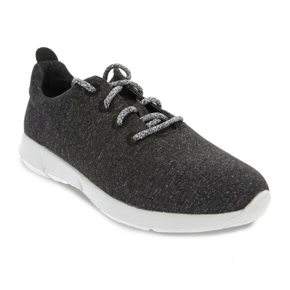 SUGAR Womens Black Heathered Comfort Round Toe Lace-up Athletic Sneakers 8 M - Picture 1 of 9